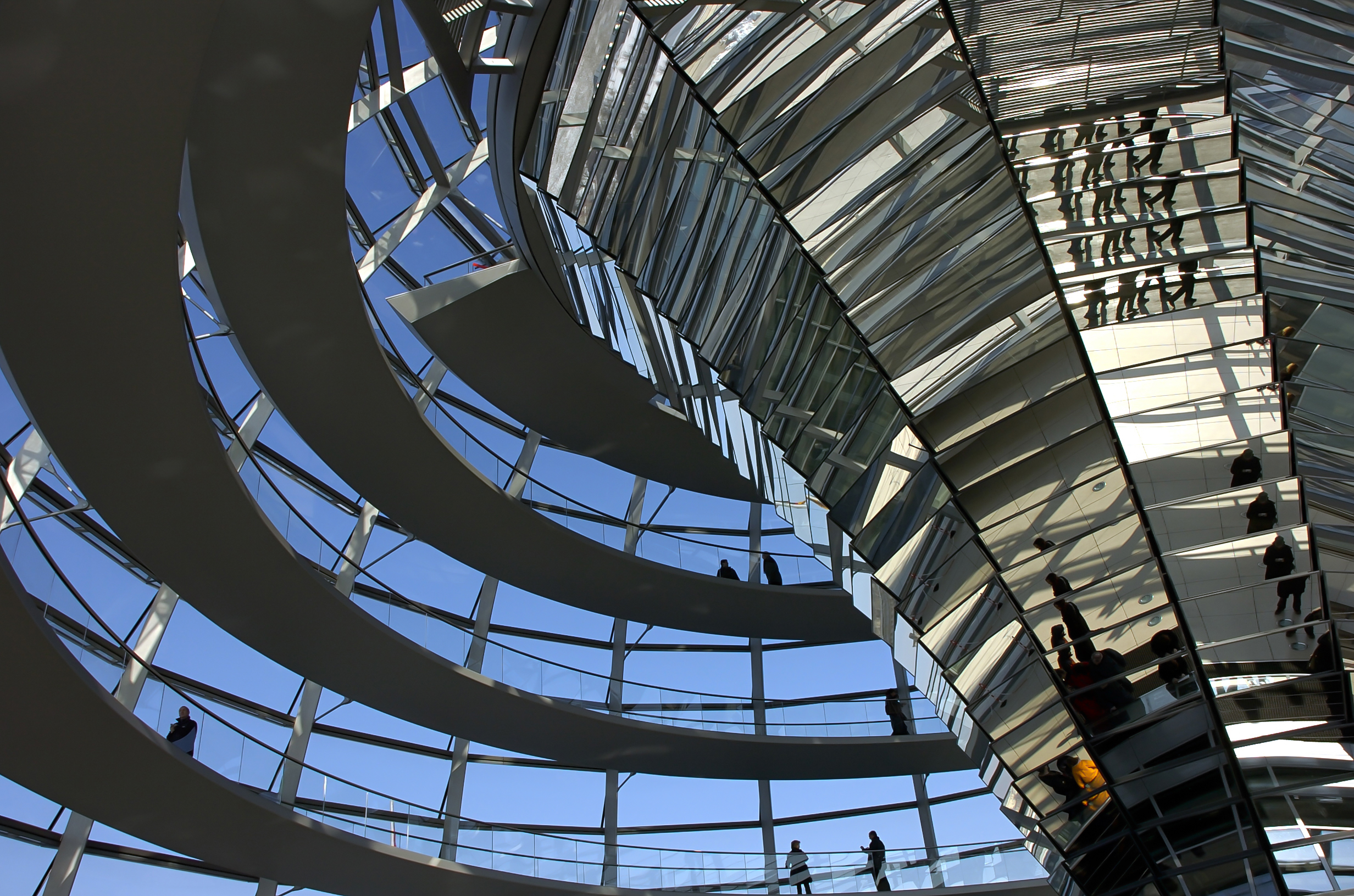 Glass dome, Reichtag, Berlin