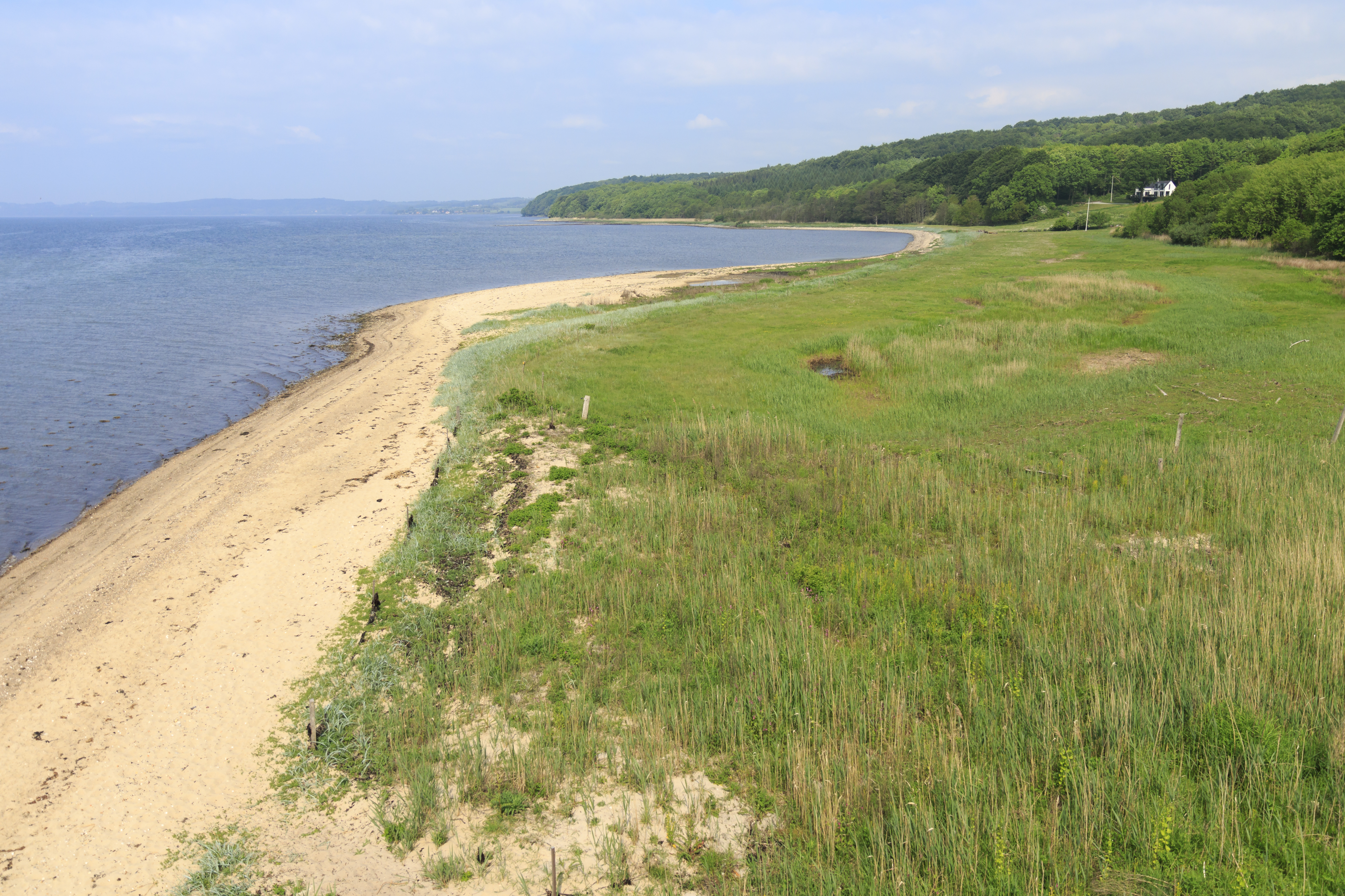 Long narrow beach